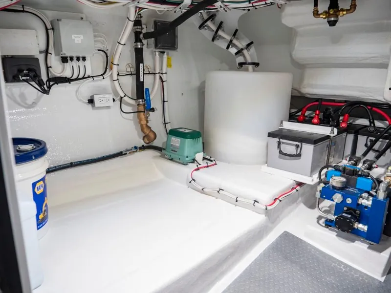 Slide: The Image of Engine room of 2025 Northern Marine 57 Expedition yacht with modern equipment. - 27