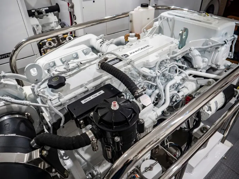 Slide: The Image of Engine room of 2025 Northern Marine 57 Expedition yacht with John Deere engine. - 30