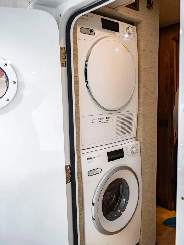 Slide: The Image of Stacked washer and dryer in 2025 Northern Marine 57 Expedition yacht. - 31