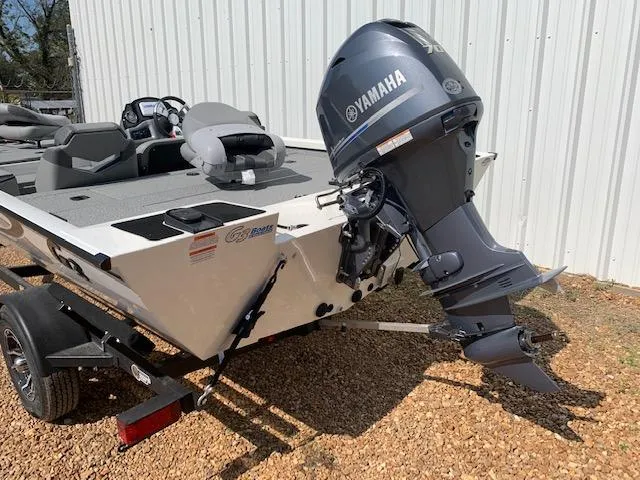 Slide: The Image of 2021 G3 Sportsman 1710 PFX boat with Yamaha outboard motor on trailer. - 4