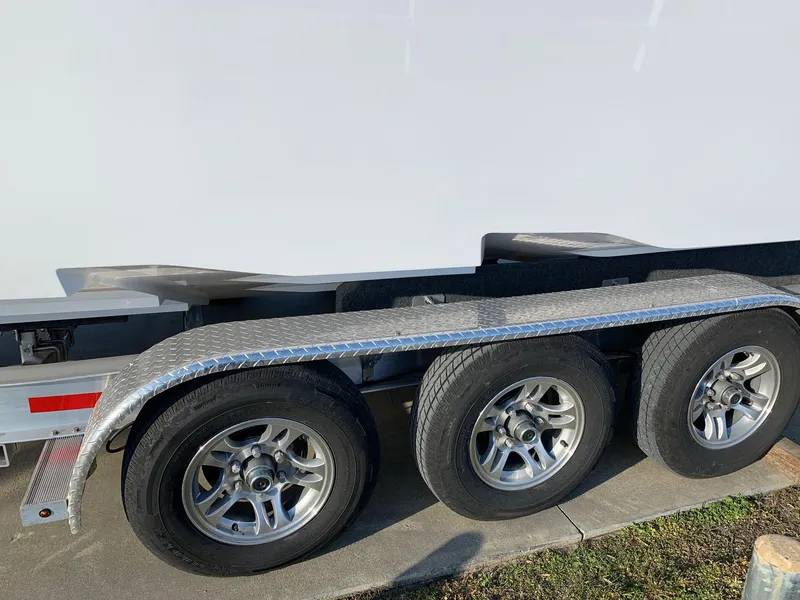 Slide: The Image of Triple-axle trailer for 2024 Invincible 33 Open Fisherman boat. - 5