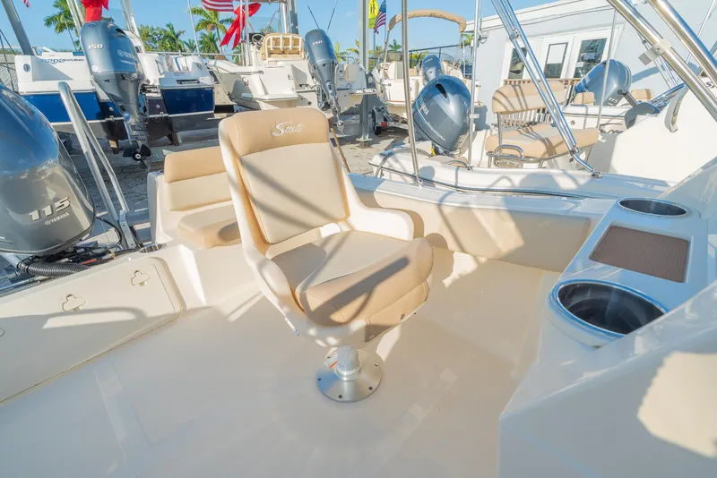 Slide: The Image of Scout 2026 195 Sport Dorado boat with comfortable seating area. - 10