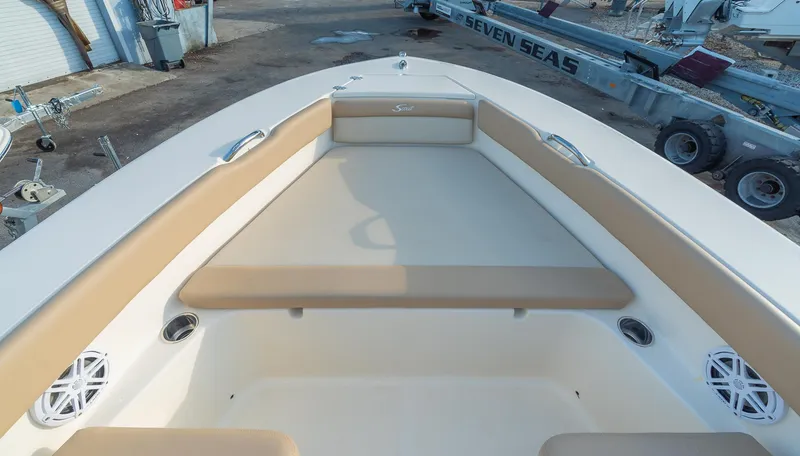 Slide: The Image of Interior view of the 2026 Scout 195 Sport Dorado boat. - 13