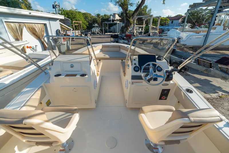 Slide: The Image of Interior view of the 2026 Scout 195 Sport Dorado boat. - 21