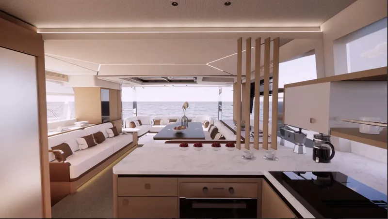 Slide: The Image of YOT Power Catamaran 2027 - 1