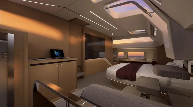 Slide: The Image of YOT Power Catamaran 2027 - 2