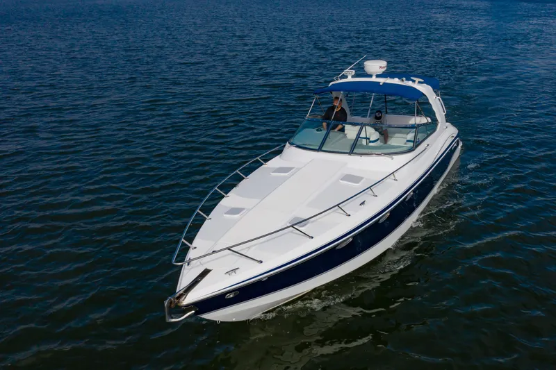 Slide: The Image of 2007 Formula 370 Super Sport boat cruising on open water. - 7