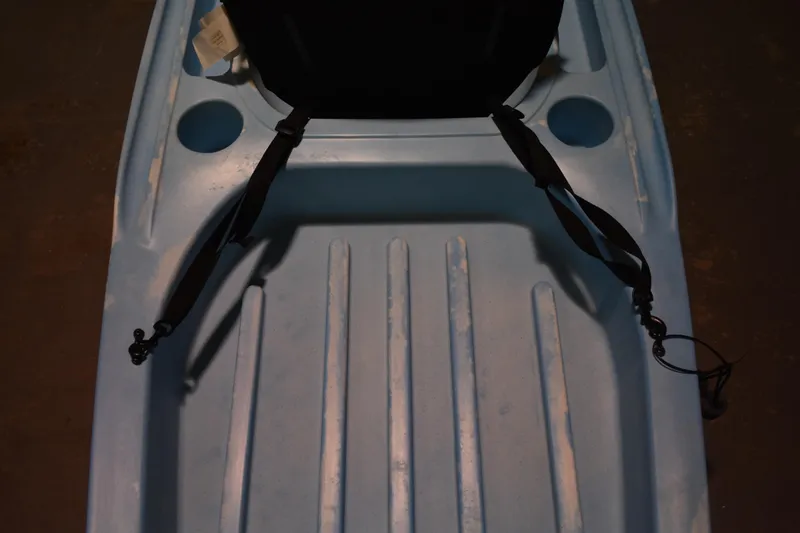 Slide: The Image of Interior view of blue Ascend 12R Sport Sit-On kayak, model 2021. - 14