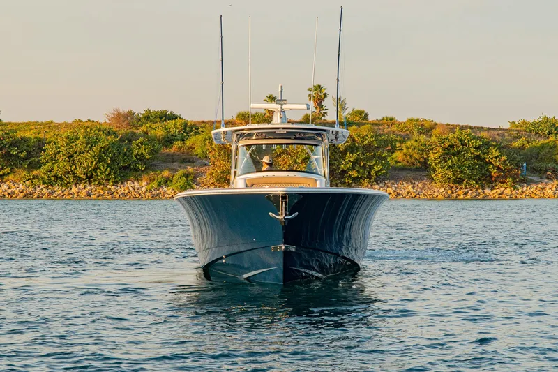 Slide: The Image of 2025 Valhalla Boatworks V-46 cruising on calm water. - 7