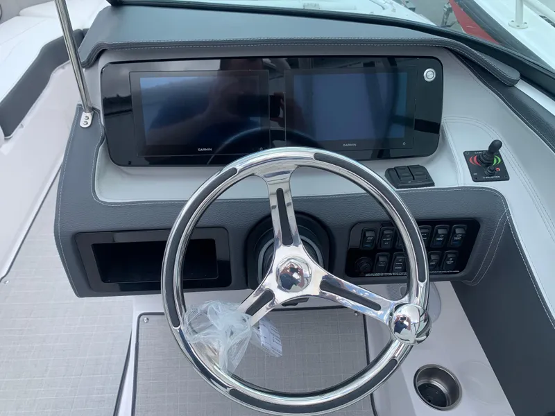 Slide: The Image of Luxurious interior seating of 2026 Regal LX4 boat with elegant design and comfort. - 13