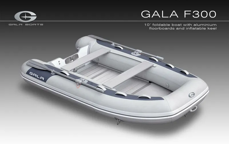 Slide: The Image of 2023 Gala F300A inflatable boat with aluminum floorboards and keel. - 5