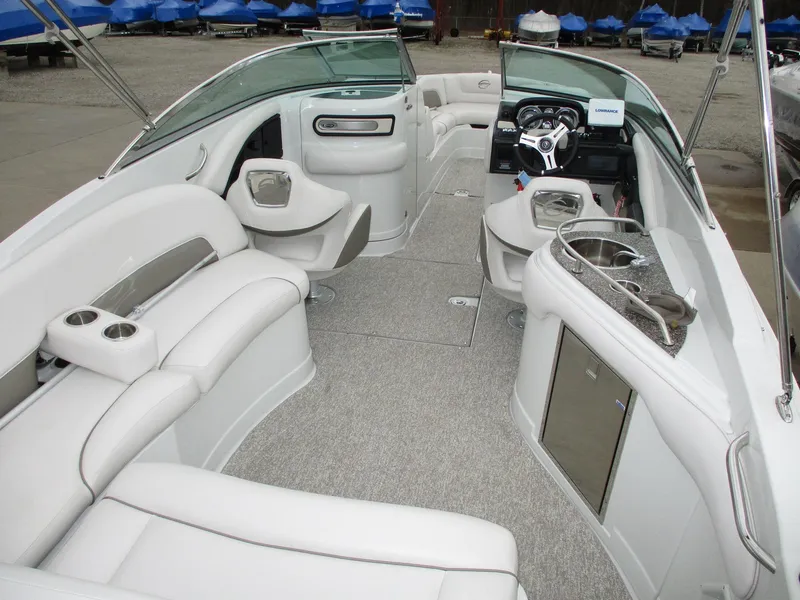 Slide: The Image of Interior of a 2015 Crownline 285 SS boat with luxurious features. - 4