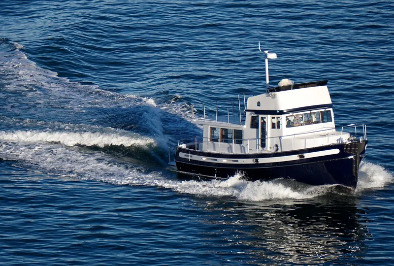 The Image of 2025 Nordic Tug 44 cruising on open water. - 0