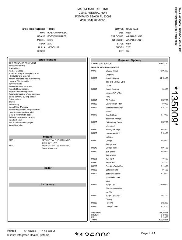 Slide: The Image of Boston Whaler 320 VANTAGE 2017 - 23