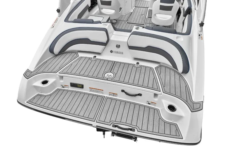 Slide: The Image of 2023 Yamaha Outboards 195S boat with spacious deck and comfortable seating. - 21