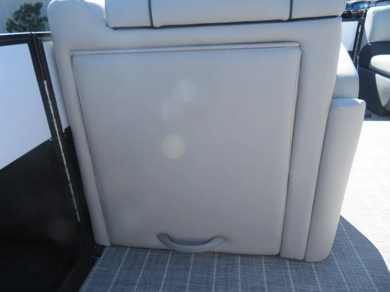 Slide: The Image of 2021 Coach Pontoons 245 RFC-21, interior seating and storage compartment. - 16