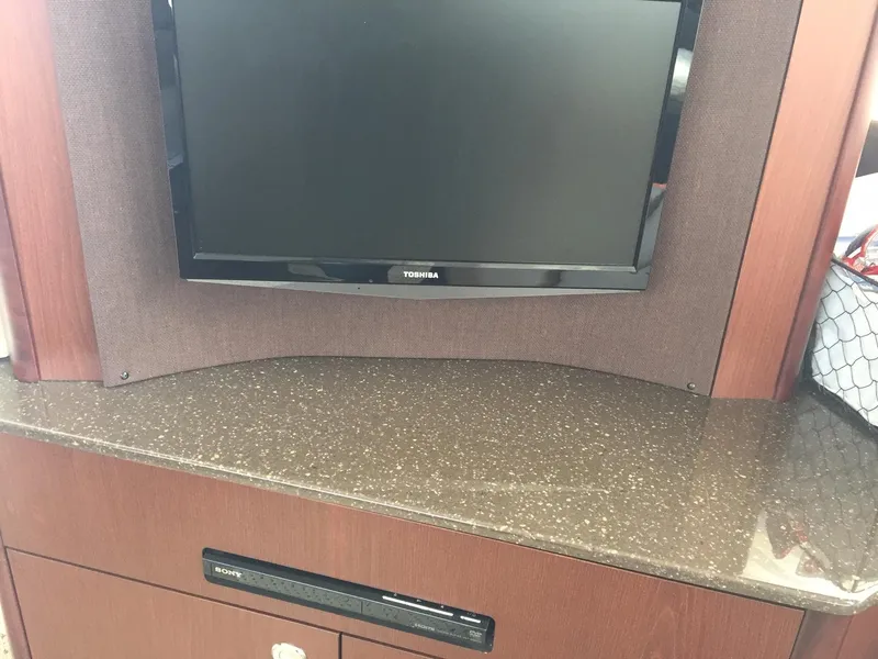 Slide: The Image of Toshiba TV and entertainment system in 2013 Meridian 341 Sedan interior. - 25