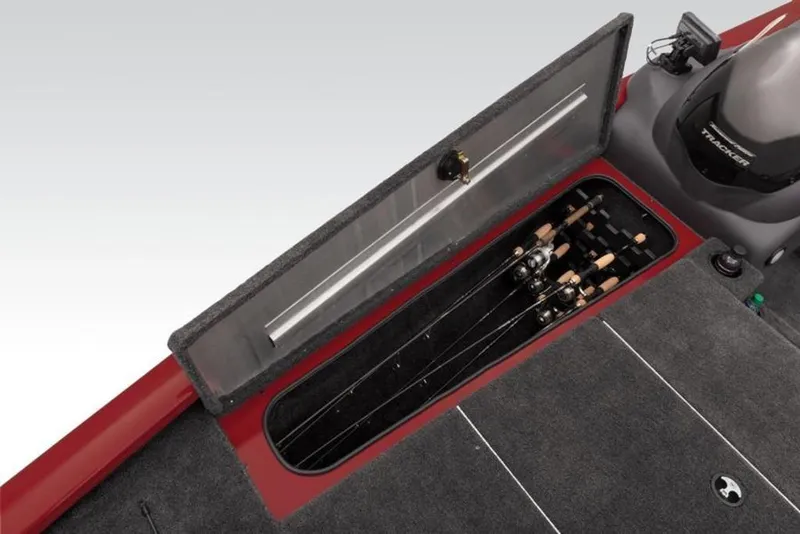 Slide: The Image of 2024 Tracker Pro Team™ 195 TXW Tournament Edition fishing rod storage compartment. - 20