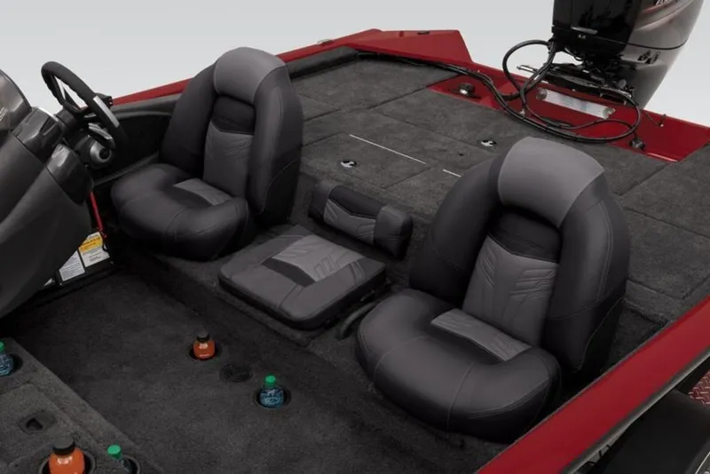 Slide: The Image of 2024 Tracker Pro Team™ 195 TXW Tournament Edition boat interior with dual seats. - 9