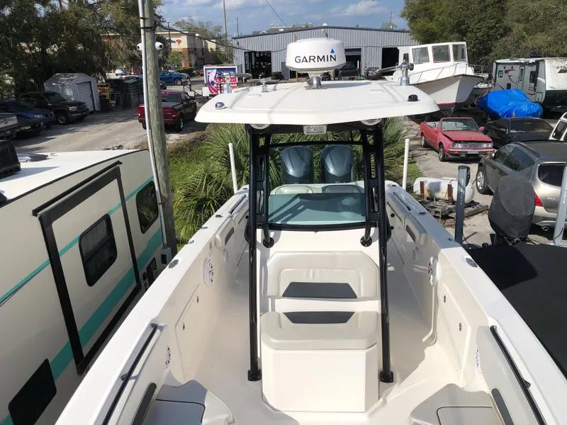 Slide: The Image of 2016 Wellcraft 30 Scarab Offshore Tournament boat with Garmin navigation system. - 2