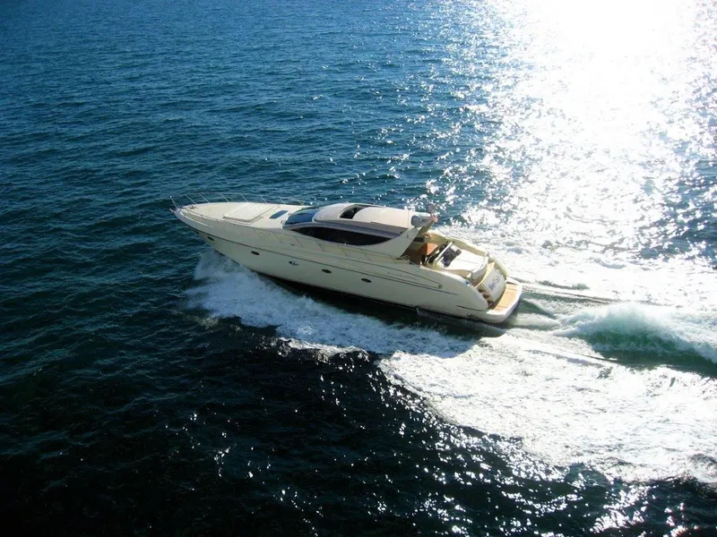 Slide: The Image of Riva Splendida 2004 yacht cruising on open blue water. - 2