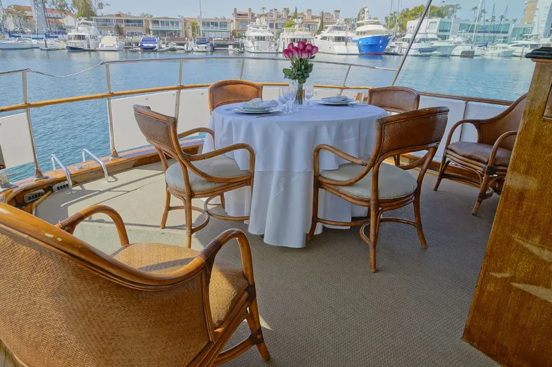 Slide: The Image of Aft Deck Set Up for Dining - 13