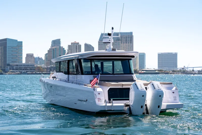 Slide: The Image of Axopar 45 XC Cross Cabin 2026 - 9