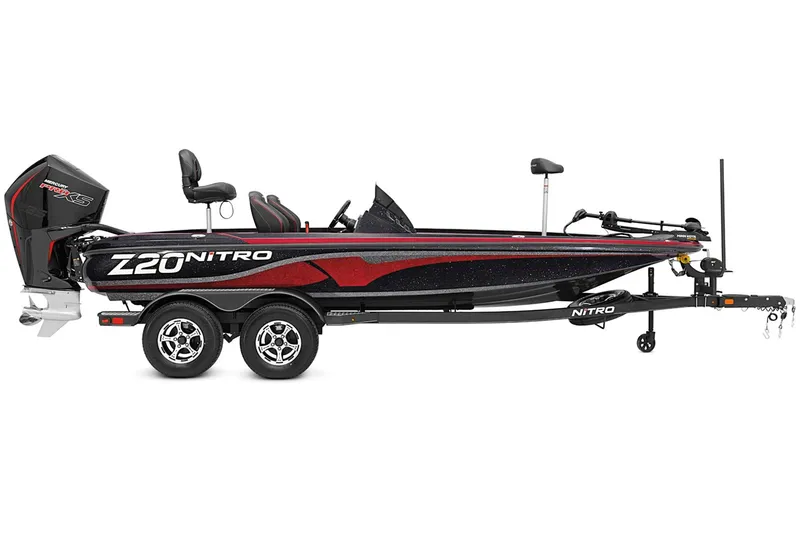 The Image of 2022 Nitro Z20 fishing boat with trailer, side view. - 0