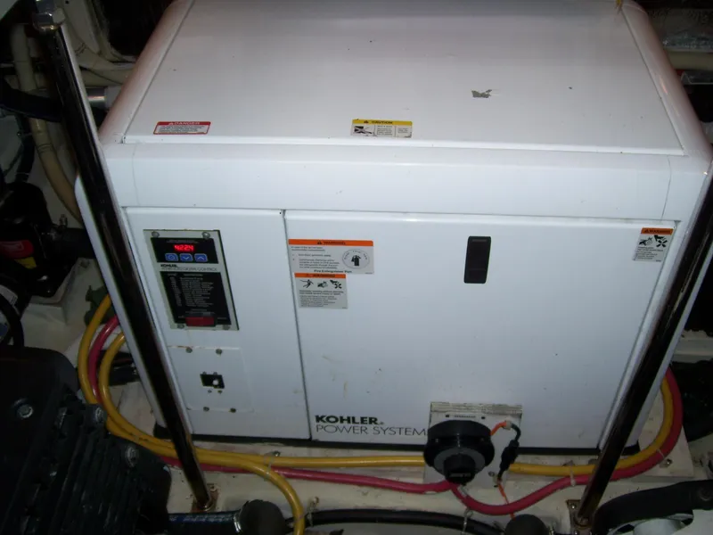 Slide: The Image of Kohler power system in 2007 Carver 43 Motor Yacht engine room. - 31