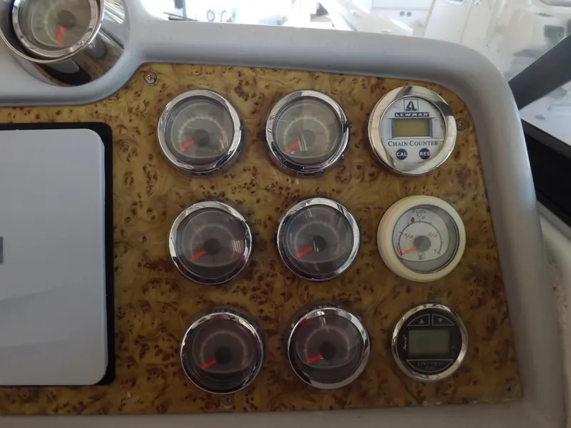 Slide: The Image of Dashboard of a 2008 Formula 310 Bowrider with multiple gauges and controls. - 23
