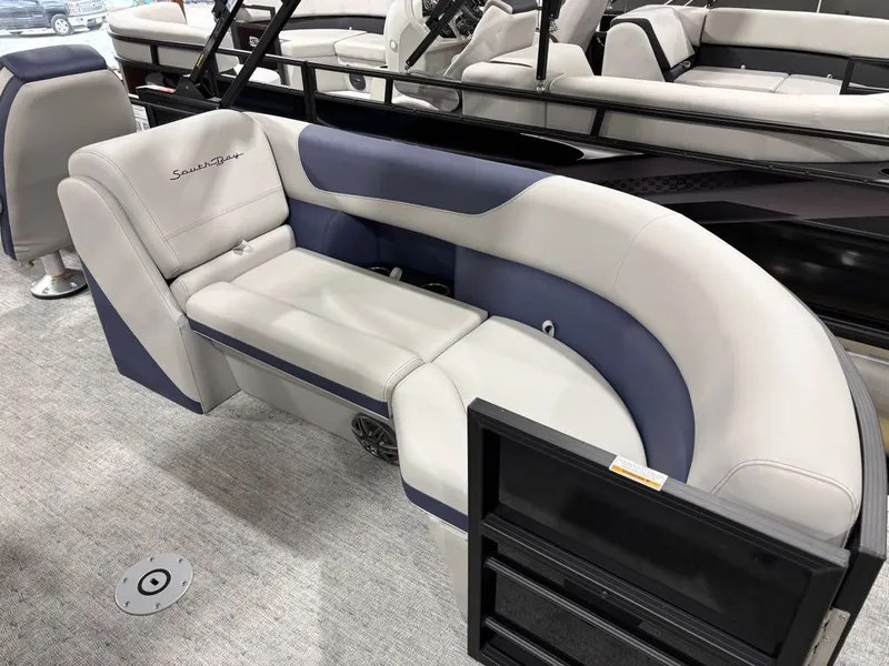 Slide: The Image of Luxurious seating in South Bay 200 Series S224RS boat, 2026 model. - 10