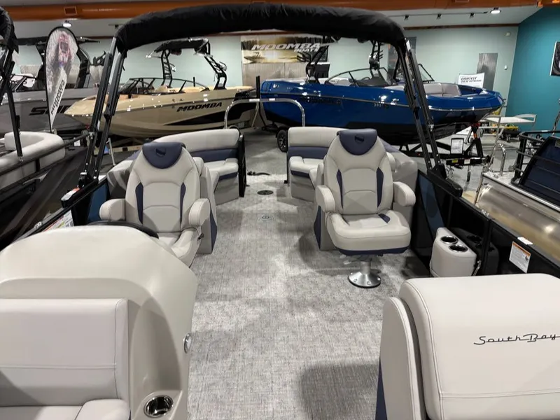 Slide: The Image of Interior of South Bay 200 Series S224RS pontoon boat, 2026 model. - 12