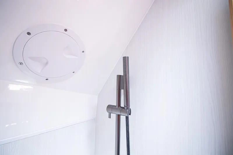 Slide: The Image of Modern shower area in 2021 Fairline F Line 33 yacht. - 47