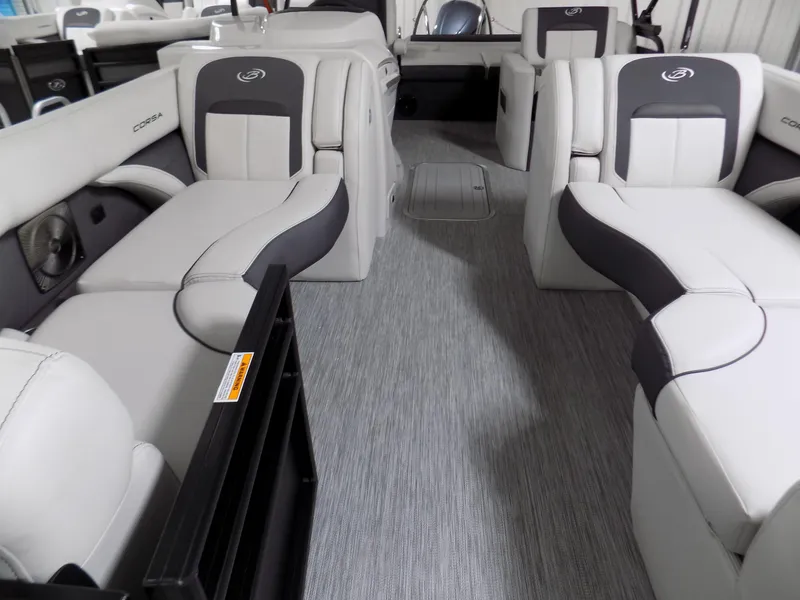 Slide: The Image of 2023 Barletta Corsa 23U interior with luxurious seating and modern design. - 5