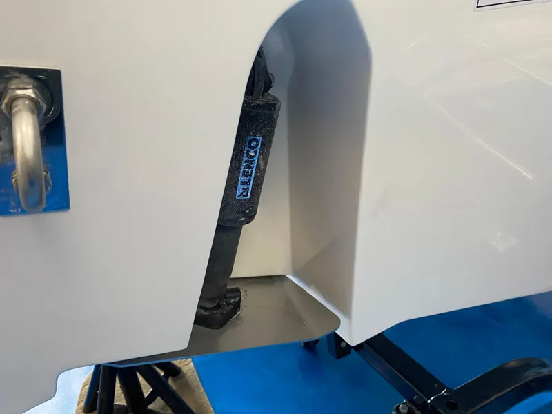 Slide: The Image of Close-up of 2025 Sea Fox 228 Commander boat hull detail. - 23