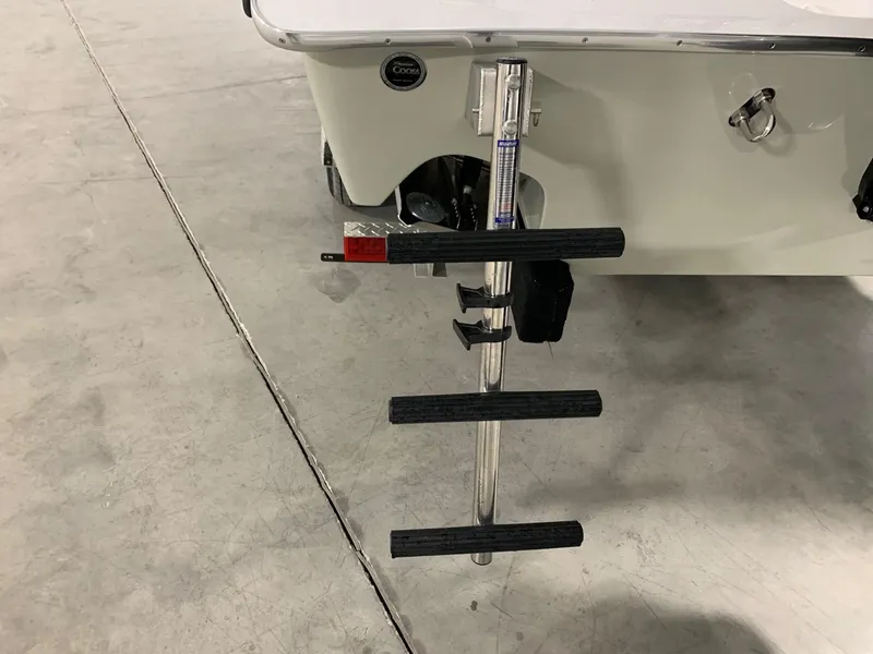 Slide: The Image of 2024 Cape Horn 22 OS boat with a foldable boarding ladder. - 19