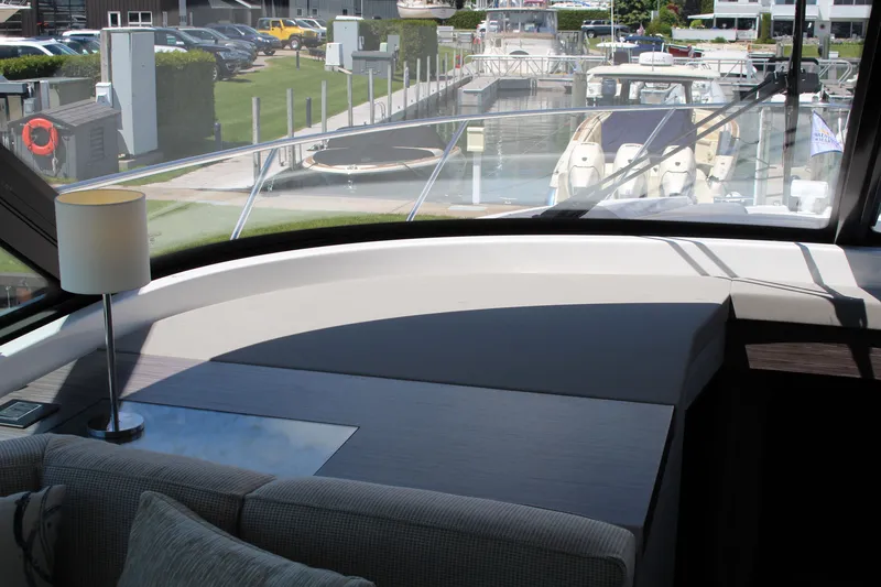 Slide: The Image of Interior view of 2020 Tiara Yachts C49 Coupe, featuring a modern, elegant design. - 35