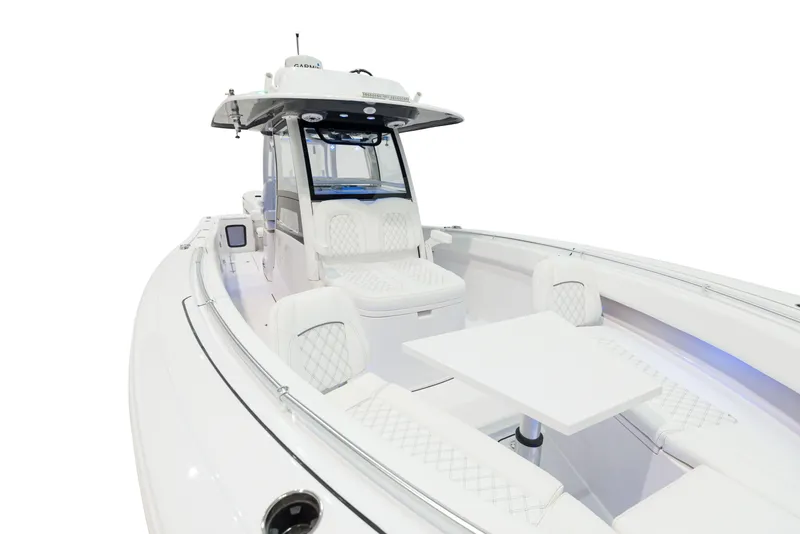Slide: The Image of 2024 Sportsman 322 OPEN CC INCOMING center console boat interior. - 23