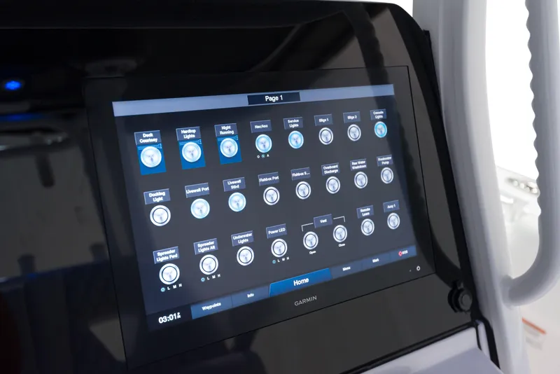 Slide: The Image of Touchscreen control panel on the 2024 Sportsman 322 OPEN CC INCOMING boat. - 6