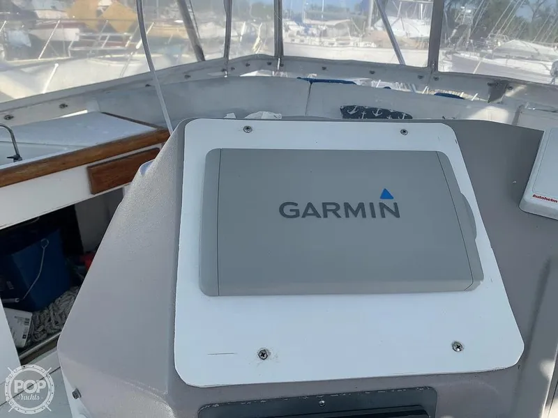 Slide: The Image of Garmin navigation system on 1994 Cruisers Yachts Express Bridge. - 22