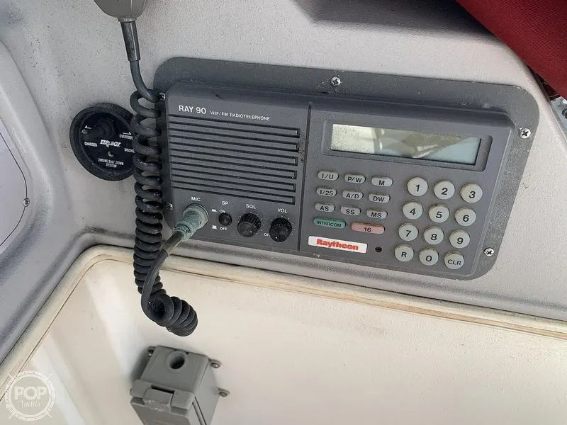 Slide: The Image of VHF radio system on a 1994 Cruisers Yachts Express Bridge. - 7