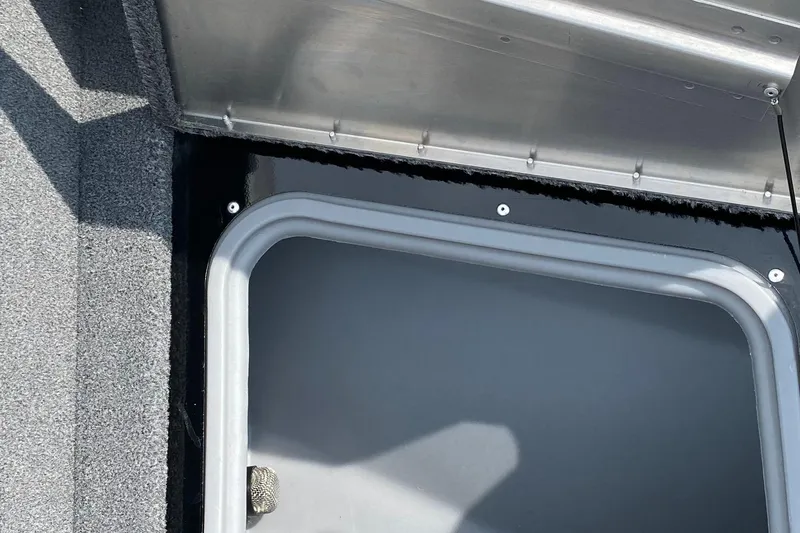 Slide: The Image of 2020 Tracker Pro Guide V175 storage compartment. - 12