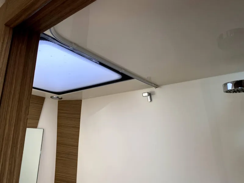 Slide: The Image of Interior ceiling view of 2014 Azimut Atlantis Verve Outboard yacht with modern lighting. - 40