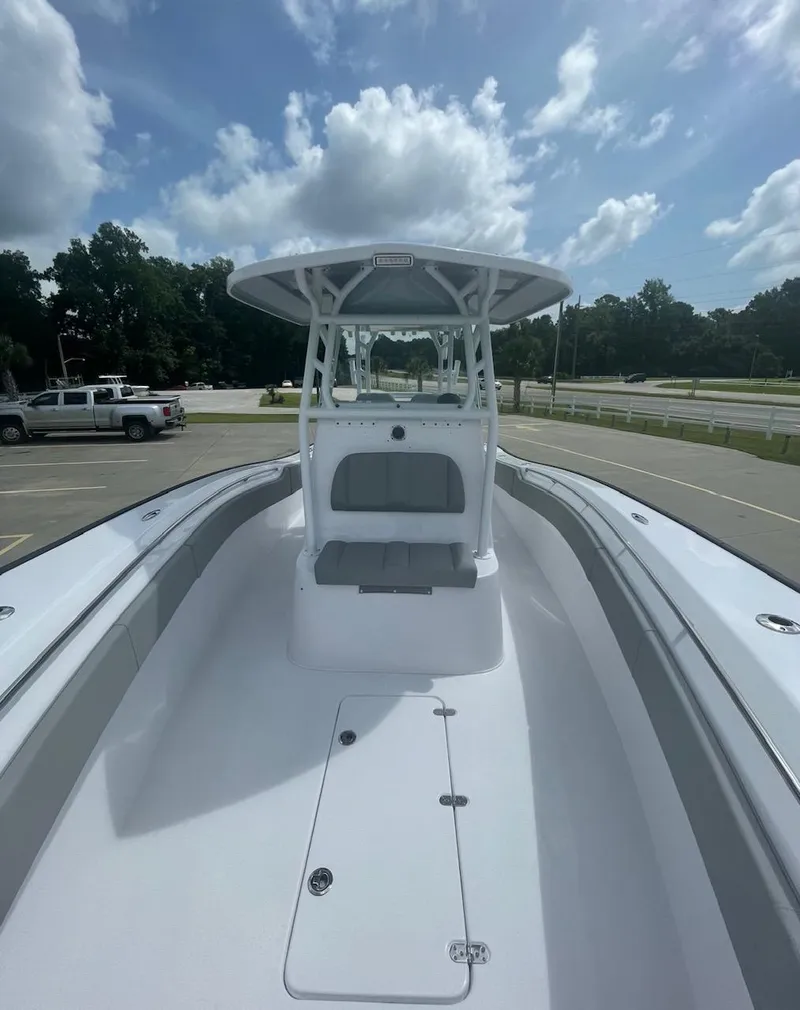 Slide: The Image of 2024 Cape Horn 31T boat with T-top and spacious deck. - 5