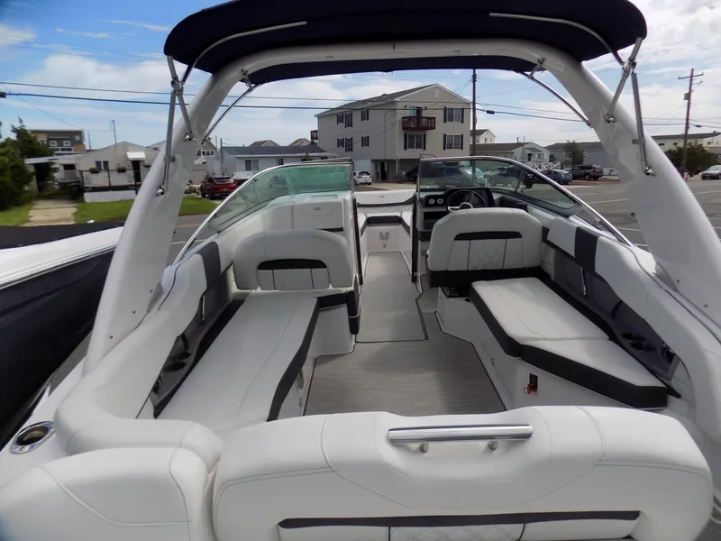 Slide: The Image of 2019 Regal 26 FasDeck boat interior with spacious seating and modern design. - 3