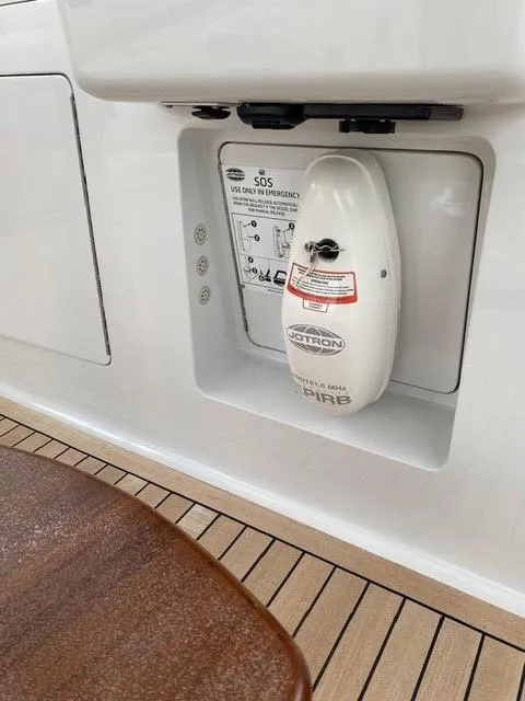 Slide: The Image of Emergency beacon compartment on a 2003 Viking 50 Open yacht. - 26