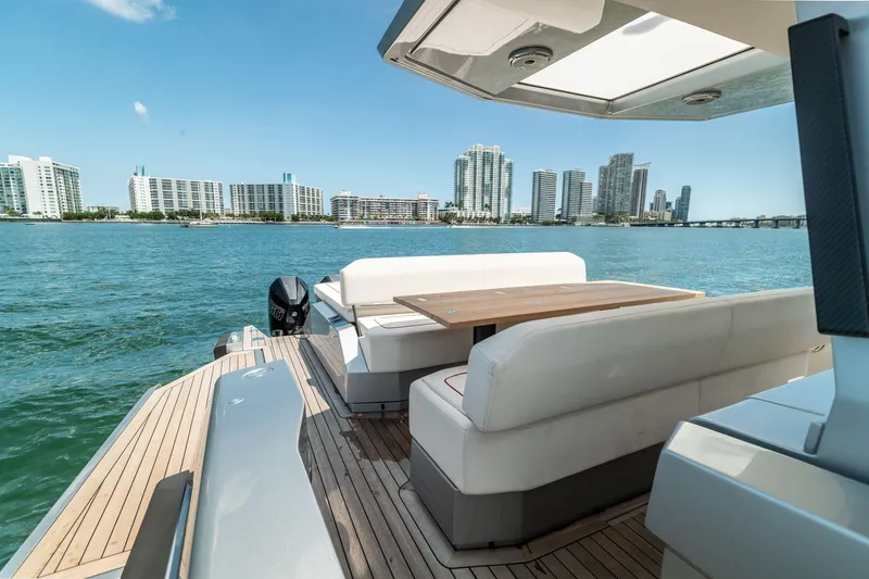 Slide: The Image of Luxury 2021 Wally 48 WALLYTENDER X yacht with waterfront city view. - 16