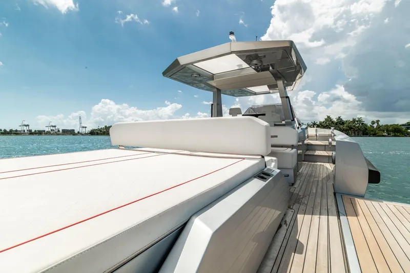 Slide: The Image of 2021 Wally 48 WALLYTENDER X luxury yacht on a sunny day. - 15
