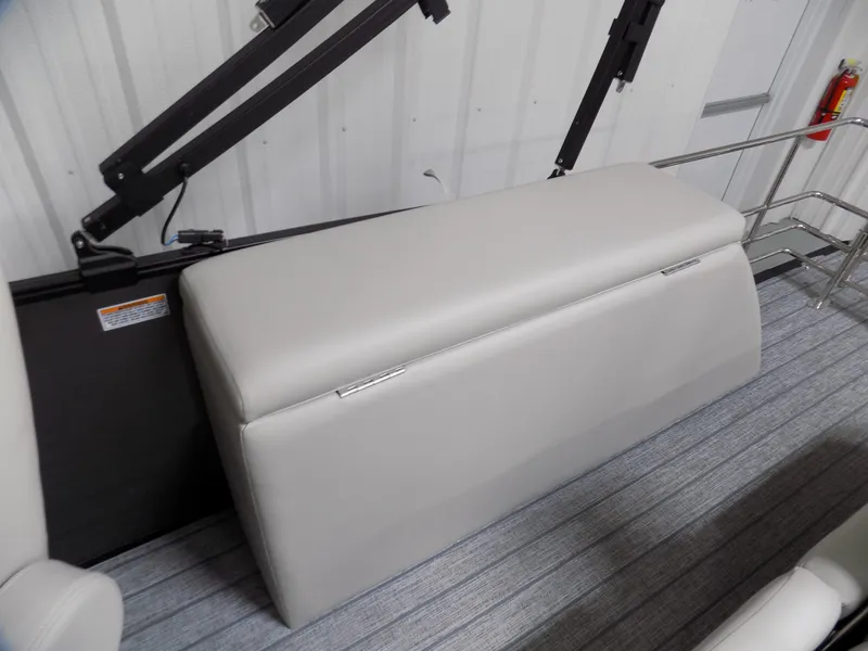 Slide: The Image of 2023 Sylvan Mirage X X3 CLZ boat seat with sleek design and modern upholstery. - 8