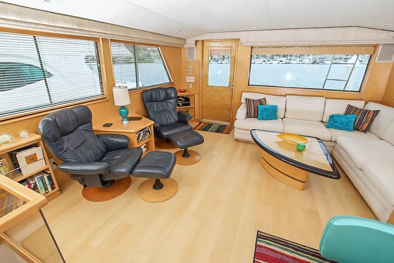 Slide: The Image of Hatteras Cockpit Motor Yacht 1993 - 1